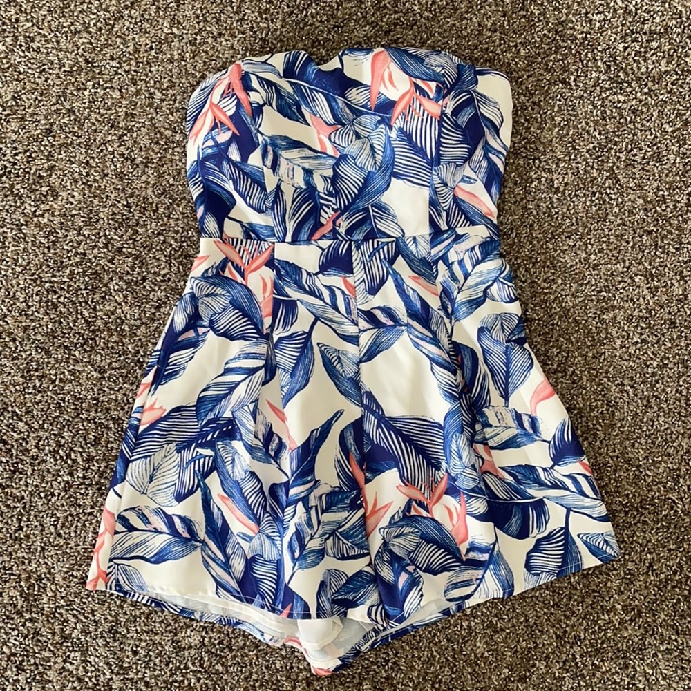 Floral print romper